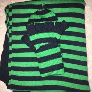 J.Crew scarf & gloves matching set